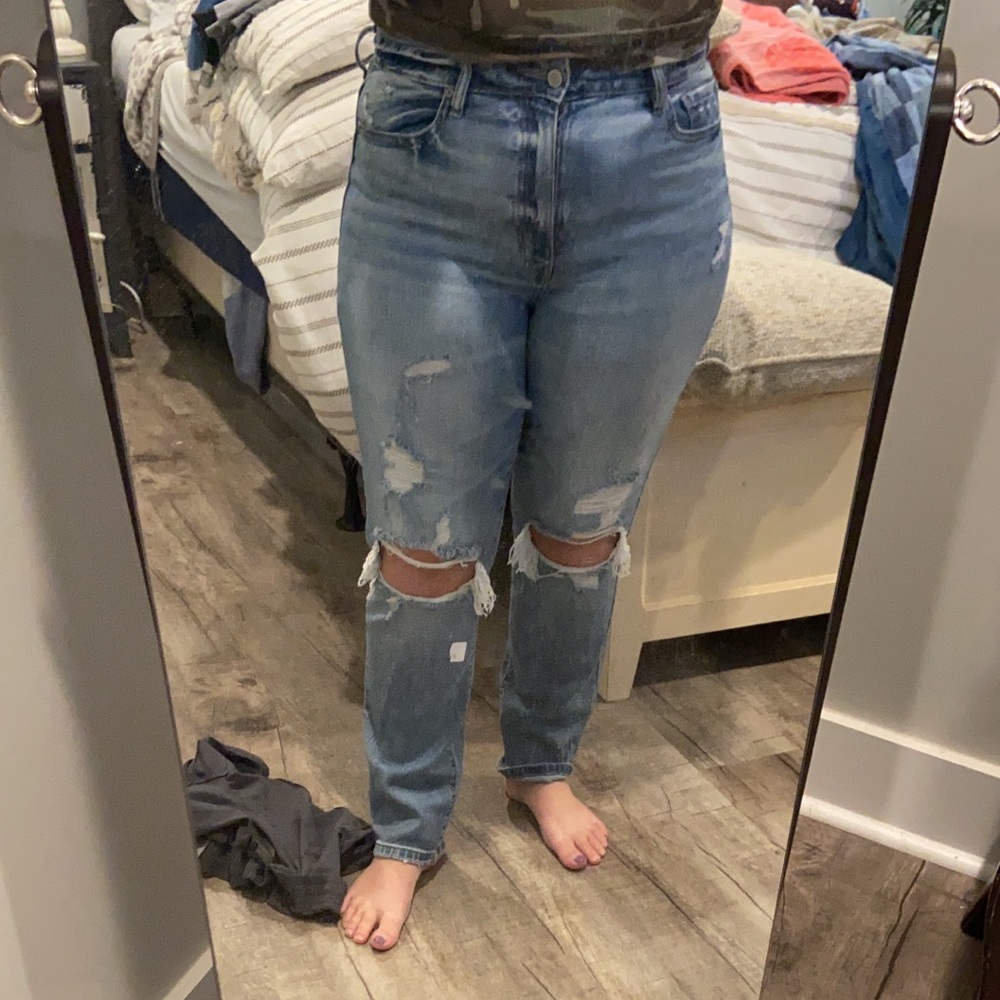 size 13 high rise jeans